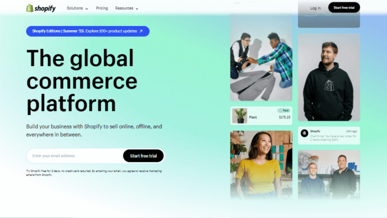 Shopify Ecommerce No Code Builder