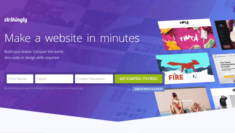 Strikingly No Code Builder