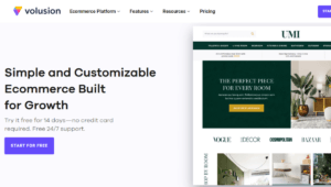 Volusion Ecommerce No Code Builder