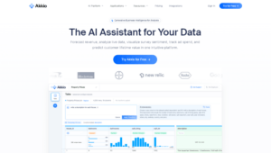 Akkio No Code Analytics Tool