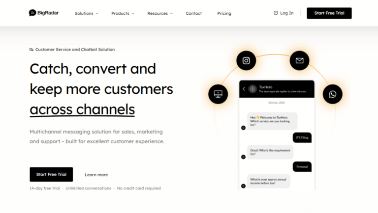 BigRadar Chatbot Builder