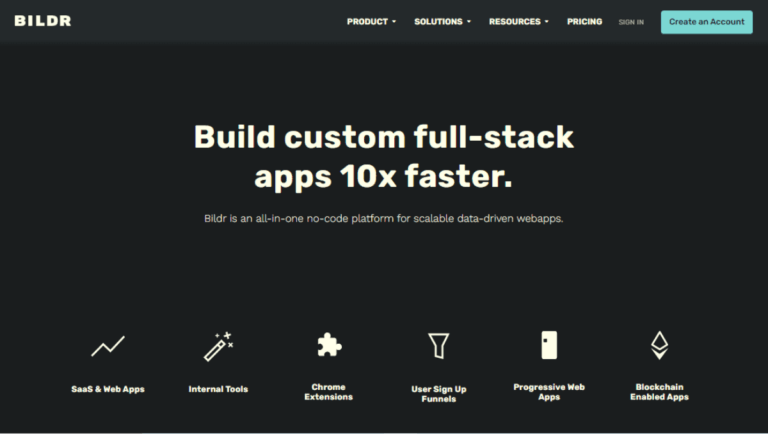Bildr Top No Code Tools