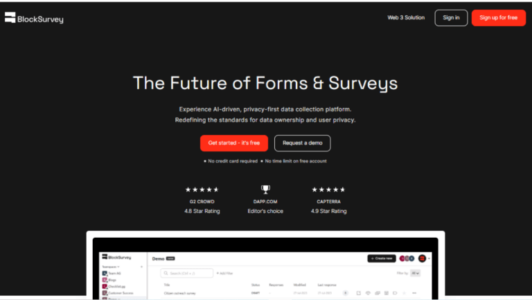 BlockSurvey Top No Code Tools
