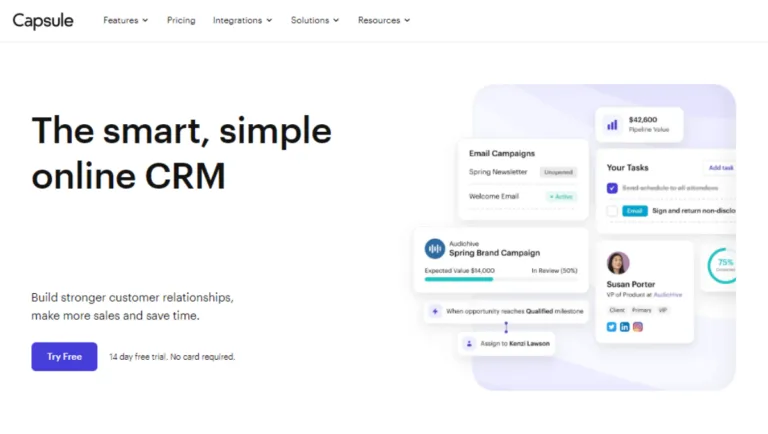 Capsule CRM No Code Tools