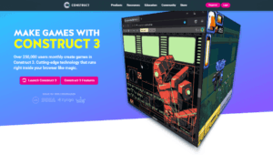 Construct 3 No Code Game Engine