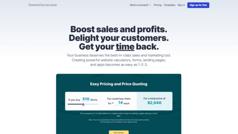 ConvertCalculator No Code Builders