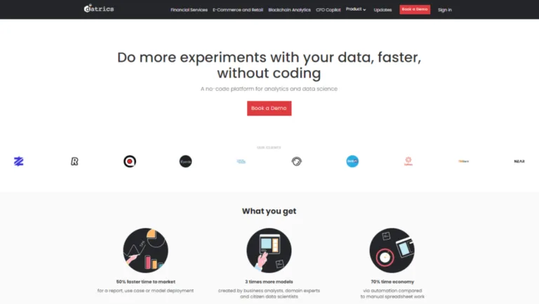 Datrics No Code Analytics Tool