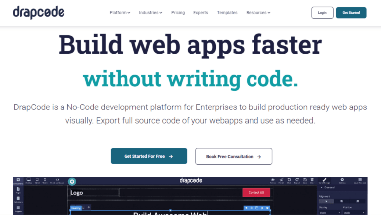 DrapCode App Builder