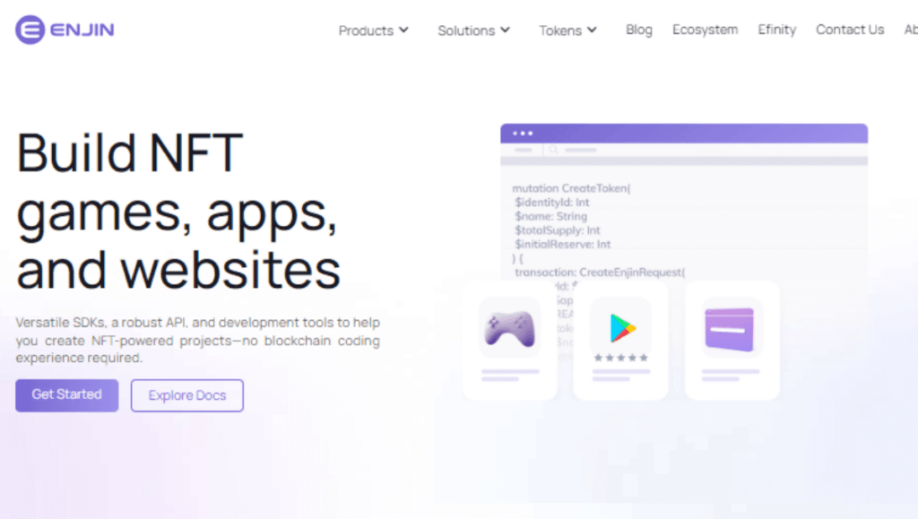 Enjin Top No Code Tools