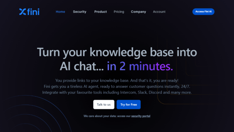 Fini Chatbot Builder