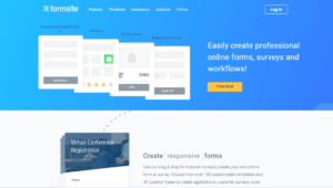 Formsite No Code Form Builder