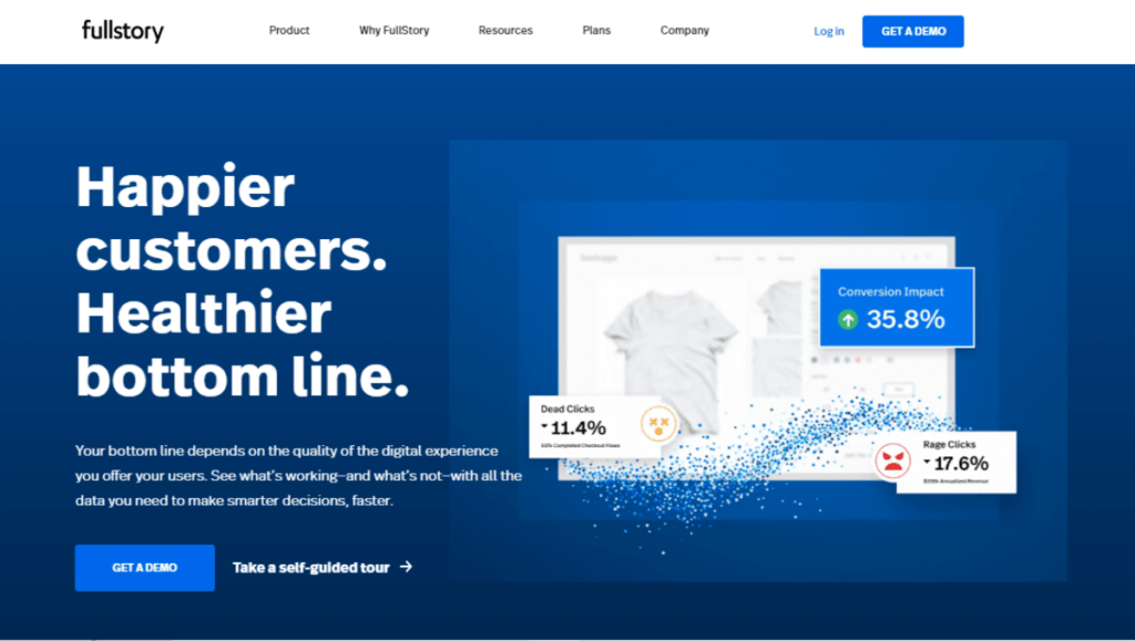 FullStory No Code Analytics Tool