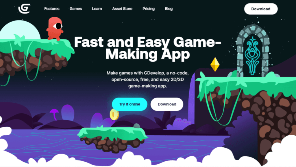 GDevelop No Code Game Engine