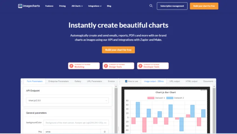 Image Charts No Code Tool