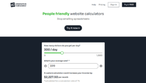 InteractiveCalculator No Code Builders