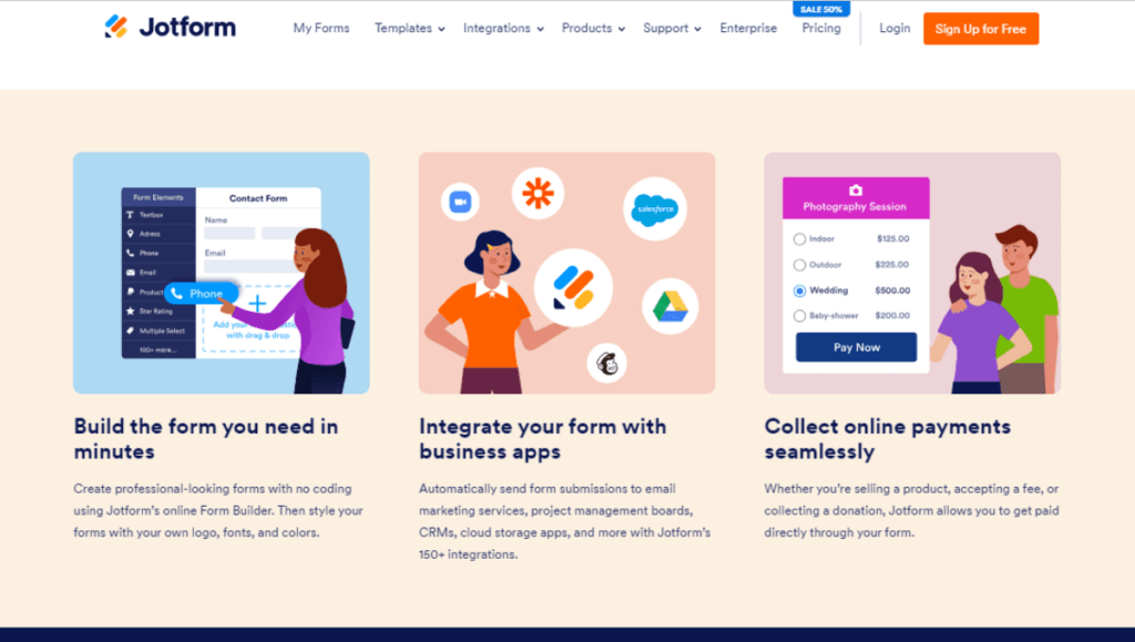 JotForm No Code Form Builder