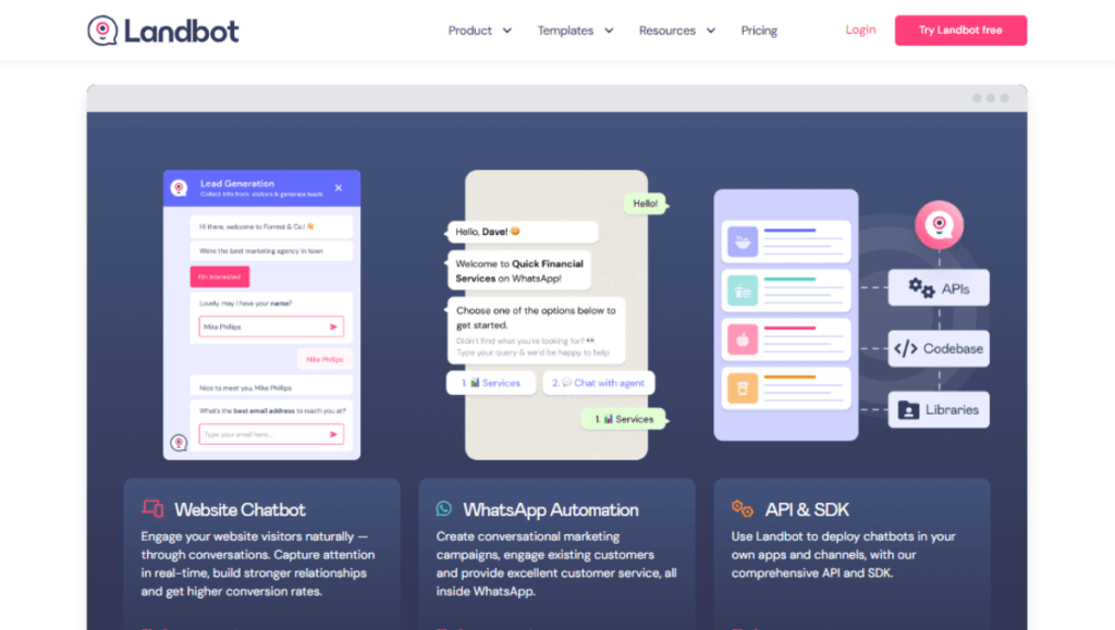 Landbot Chatbot Builder