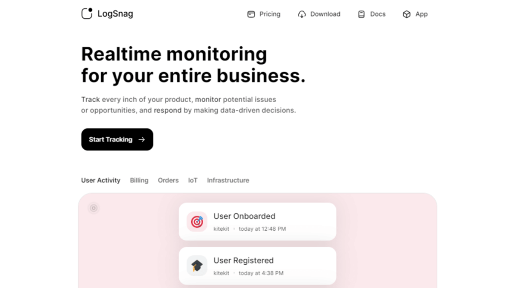 LogSnag No Code Analytics Tool