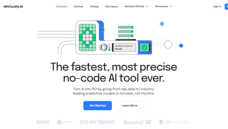 Obviously.AI No Code Tool