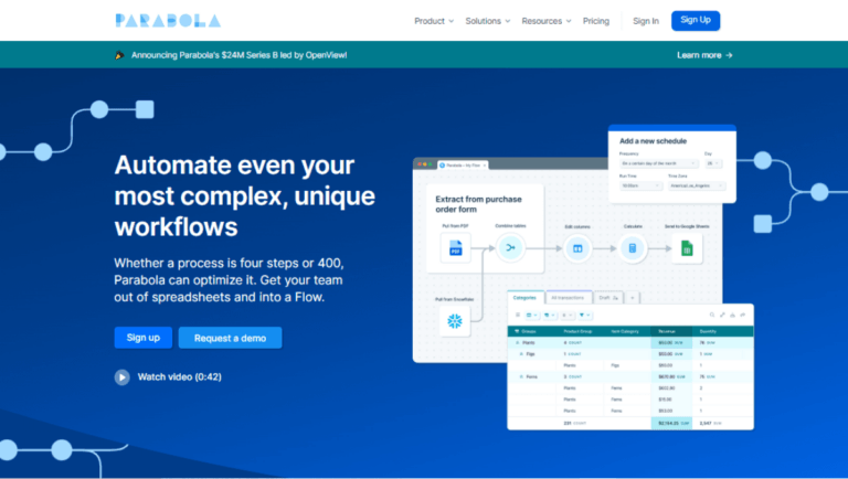 Parabola.io Workflow Automation Tool