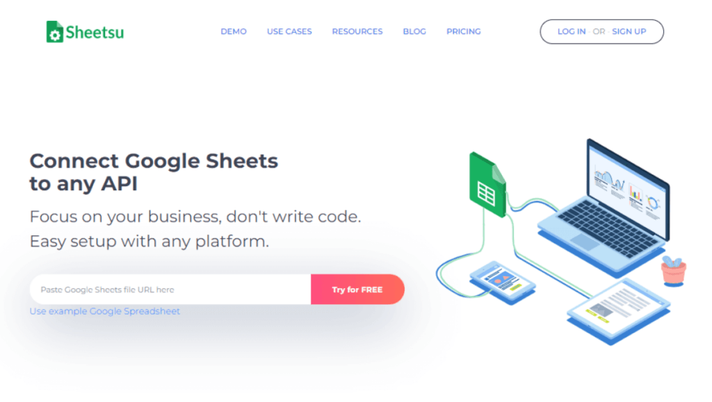 Sheetsu No Code API Builder