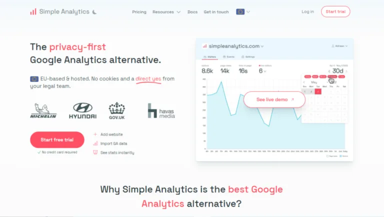 Simple Analytics No Code Tool