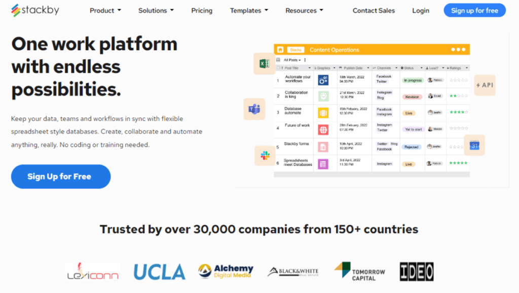Stackby No Code Tool