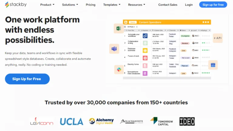 Stackby No Code Tool