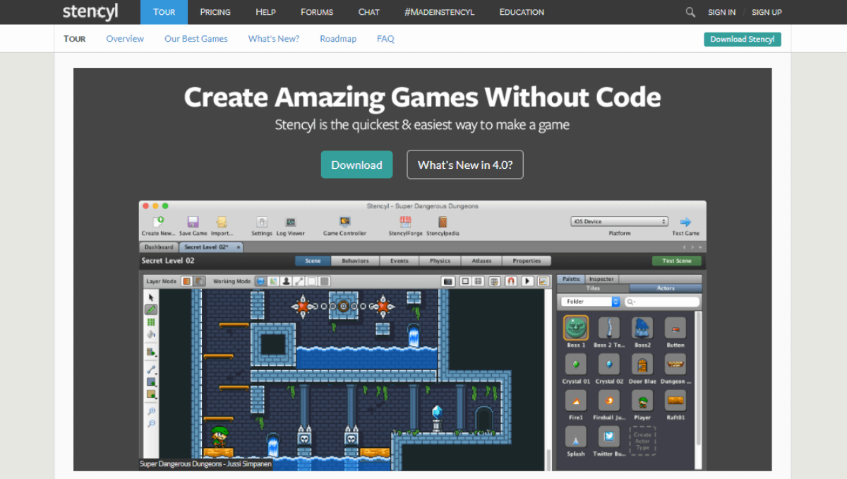 7 Best No Code Game Engines Free Paid 2026 Stencyl No Code Game Engine 
