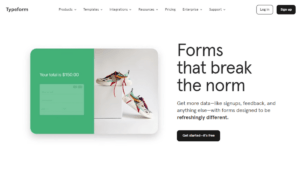 Typeform No Code Form Builder