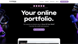 Carbonmade no code Portfolio Website Builder