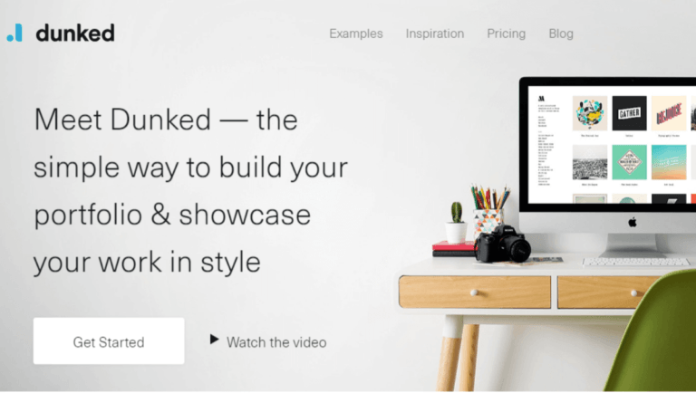 Dunked no code Portfolio Website Builder