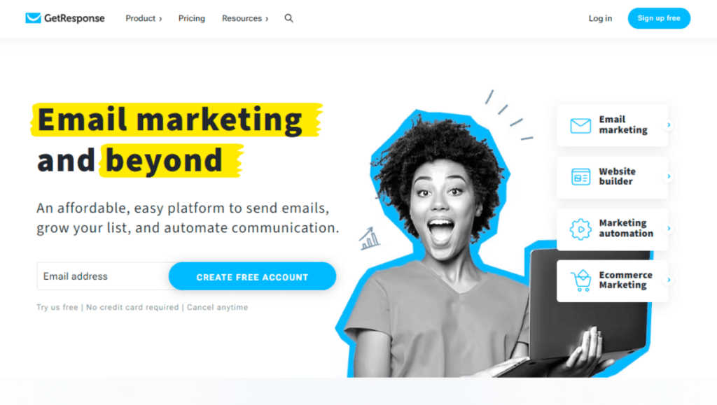 GetResponse No Code Email