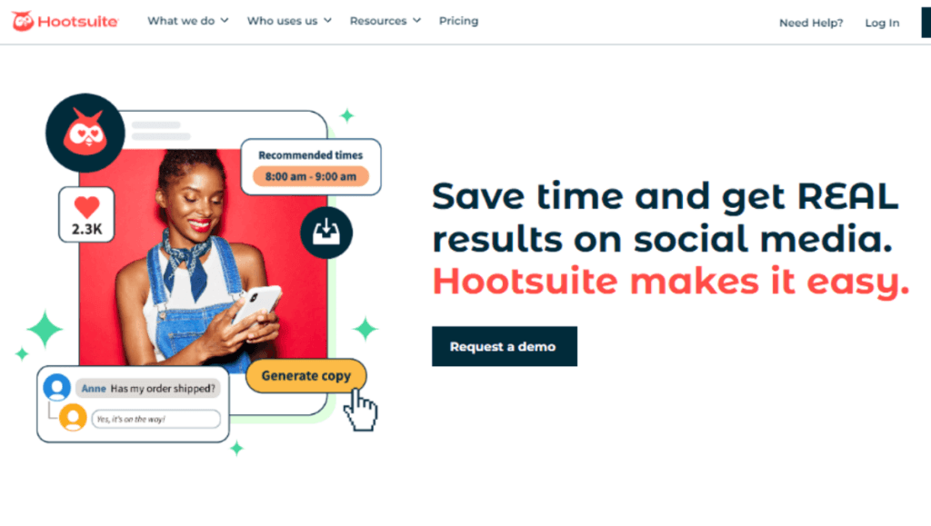 Hootsuite No Code social media tool