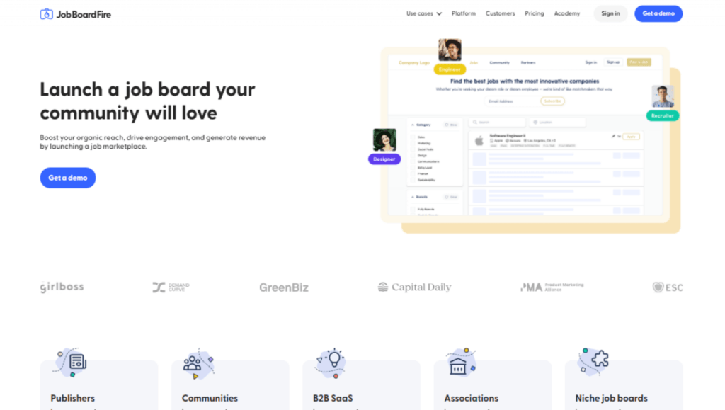 JobBoardFire No Code Builder