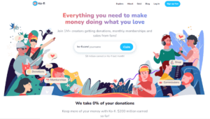 Ko-fi no code payment solution