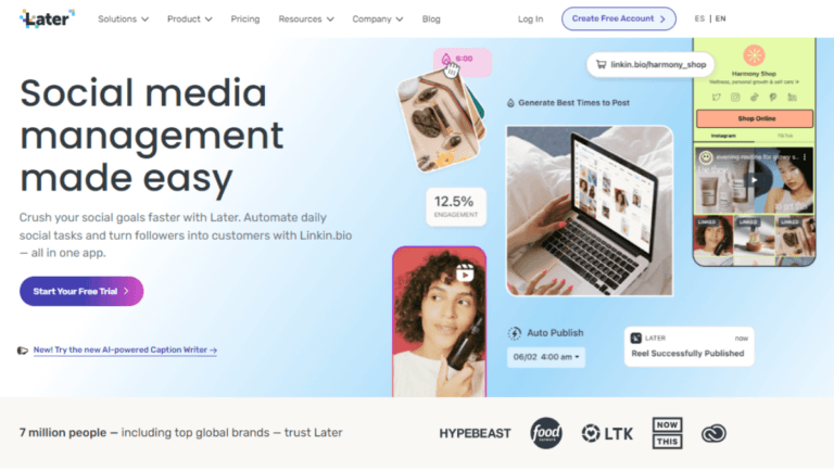 Later No Code social media tool