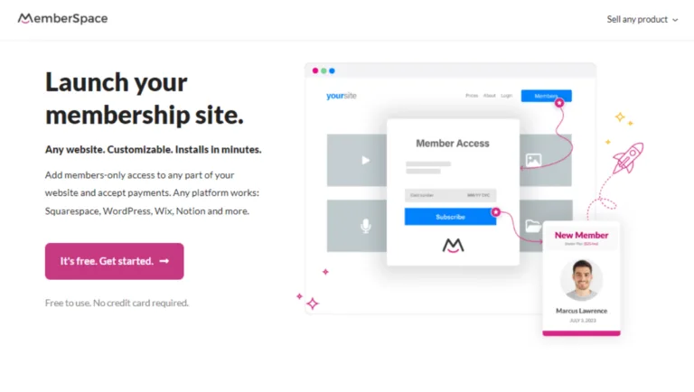 MemberSpace no code membership builder