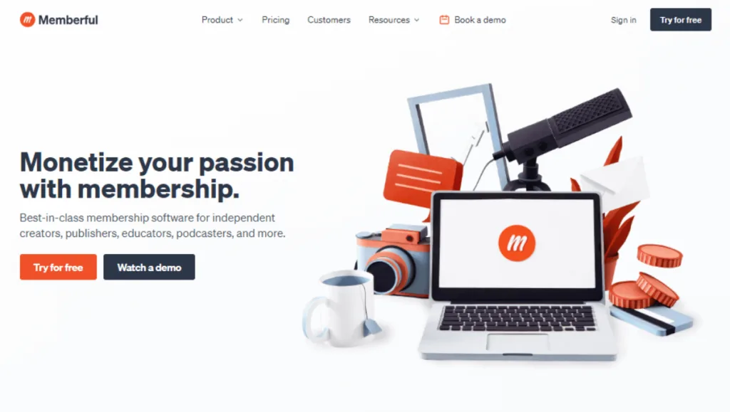 Memberful no code membership builder