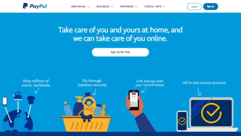 PayPal no code payment solution