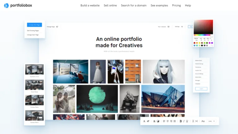 PortfolioBox no code Portfolio Website Builder