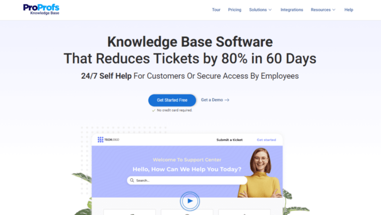 ProProfs Knowledge Base no code builder