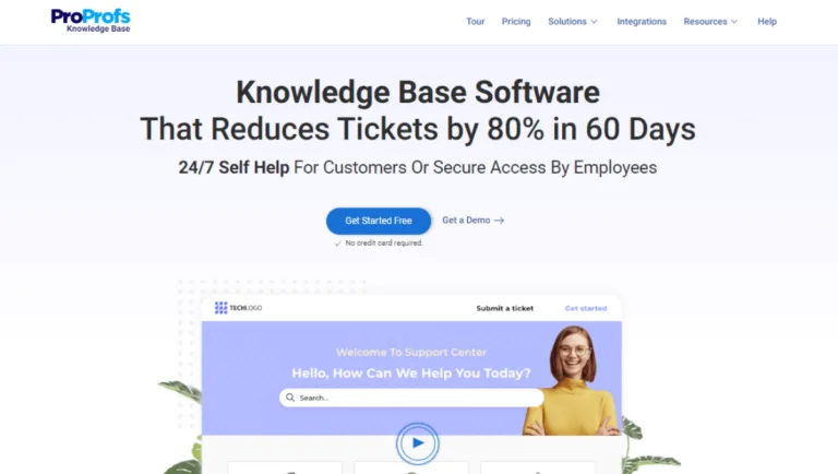 ProProfs Knowledge Base no code builder