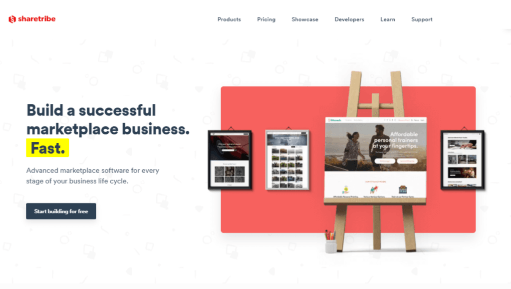 Sharetribe no code marketplace builder