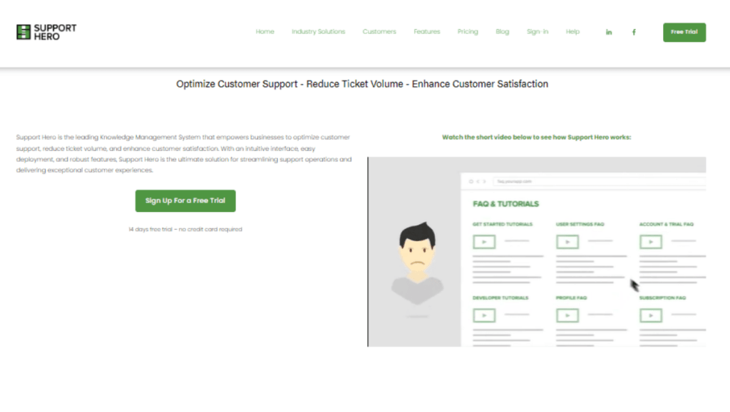 Support Hero no code knowledge base builder