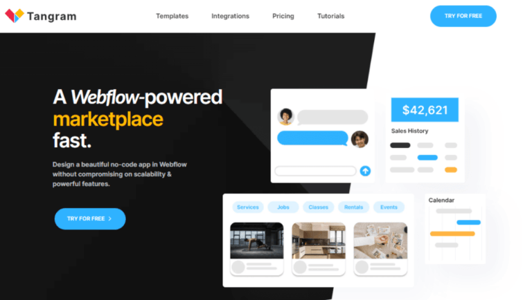 Tangram no code marketplace builder