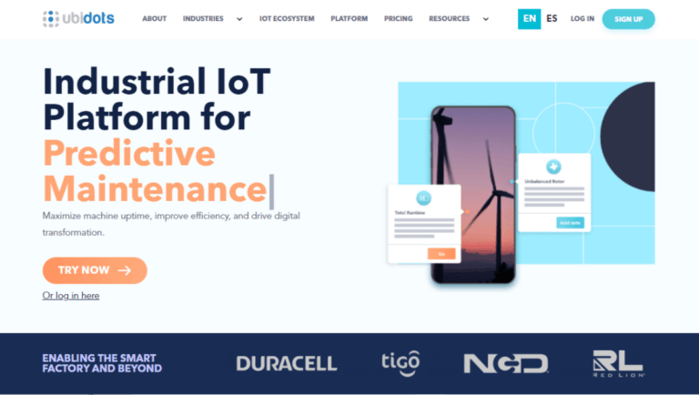 Ubidots no code iot tool