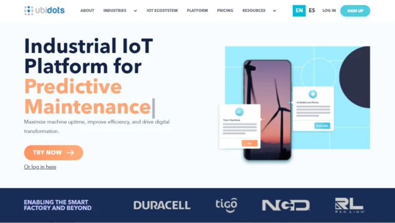 Ubidots no code iot tool