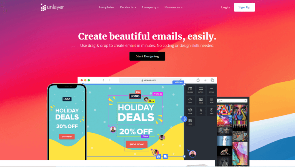 Unlayer No Code Email