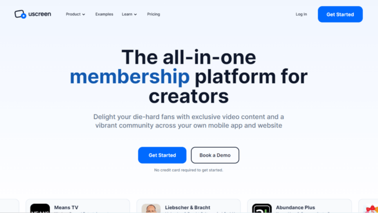 Uscreen no code membership builder